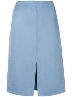 Odeeh slit front midi skirt