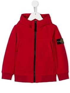 Stone Island Junior толстовка на молнии с капюшоном