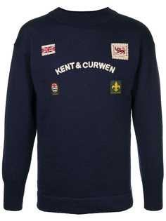 Kent & Curwen свитер с нашивками