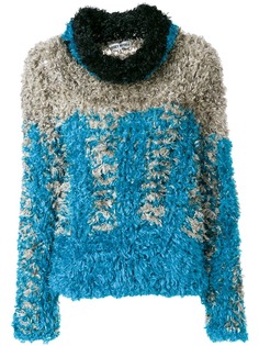 Issey Miyake Pre-Owned свитер с высоким горлом с заворотом