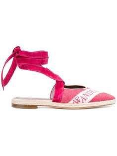 JW Anderson сандалии с открытой пяткой с логотипом