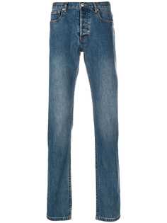 A.P.C. джинсы узкого кроя с выцветшим эффектом