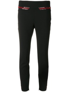 Alexander McQueen брюки-"скинни" со шнуровкой