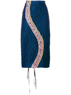 Marni юбка-карандаш со вставкой в полоску