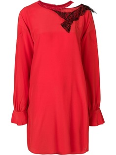 Giacobino платье-рубашка с блестящим декором и прорезью
