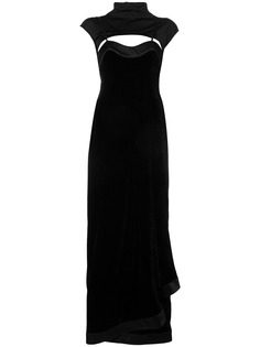 Unravel Project многослойное бархатное платье