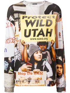 R13 толстовка с принтом Protect Utah