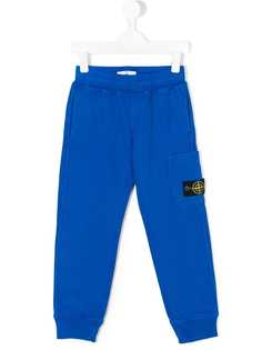 Stone Island Junior спортивные брюки с логотипом