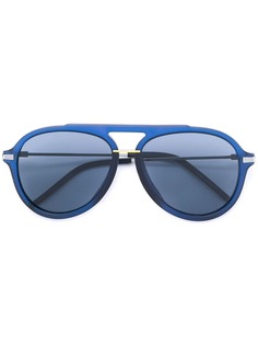 Fendi Eyewear солнцезащитные очки-авиаторы в толстой оправе