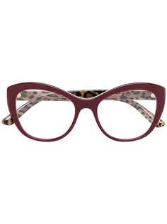 Dolce & Gabbana Eyewear очки в оправе "кошачий глаз"
