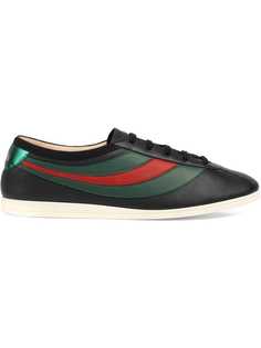 Gucci кроссовки с полоской Web