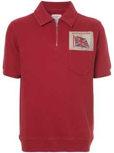 Kent & Curwen рубашка-поло с заплаткой с флагом