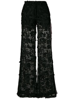 Ainea embroidered flared trousers