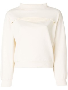 T By Alexander Wang толстовка с разрезом спереди