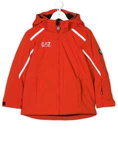 Ea7 Kids куртка-пуховик с логотипом