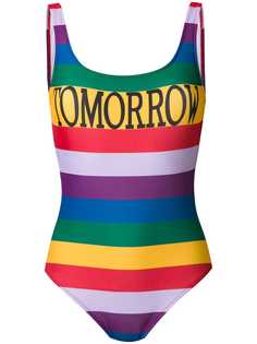 Alberta Ferretti слитный купальник с принтом Tomorrow