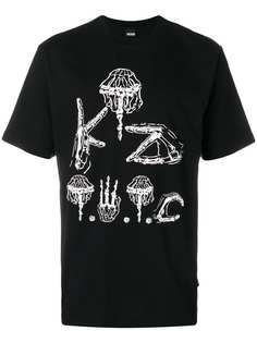 KTZ футболка с принтом Skeleton