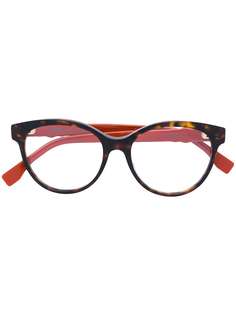 Fendi Eyewear очки в круглой оправе с заклепками