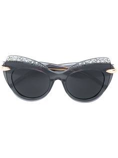Pomellato Eyewear массивные солнцезащитные очки в оправе "кошачий глаз"