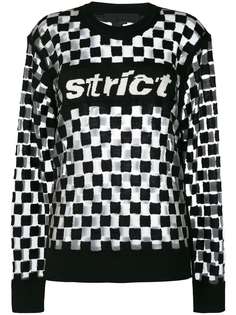 Alexander Wang джемпер с шахматным узором Strict