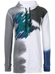 11 By Boris Bidjan Saberi толстовка с принтом и капюшоном