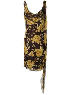 Christian Dior платье с цветочной отделкой pre-owned