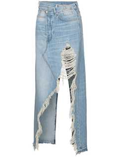 R13 джинсовая юбка макси Harrow