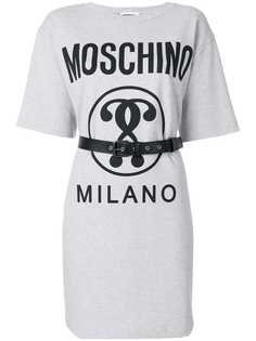 Moschino платье-футболка с поясом