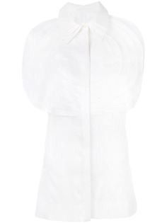 Capucci рубашка с плиссированным нагрудником