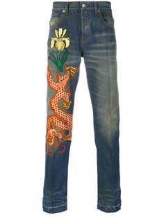 Gucci джинсы с выцветшим эффектом