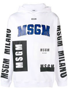MSGM толстовка с капюшоном и принтом логотипа