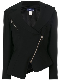 Thierry Mugler Pre-Owned куртка с широкими отворотами и застежкой на молнии спереди