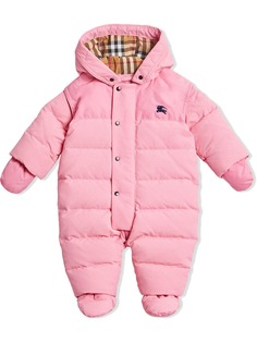 Burberry Kids комбинезон с пуховым наполнителем