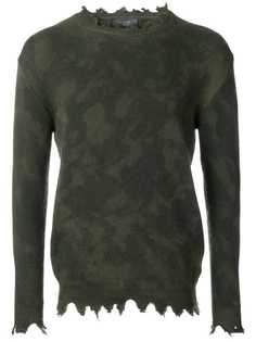 Overcome джемпер с рваными деталями