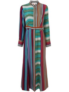 Diane von Furstenberg полосатое платье с длинными рукавами