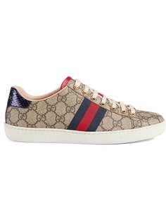 Gucci кроссовки Ace с узором GG Supreme