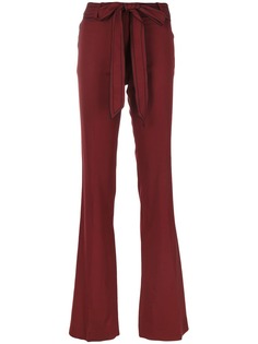 Victoria Beckham расклешенные брюки с поясом