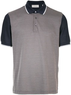 Cerruti 1881 рубашка-поло с контрастными рукавами и узором