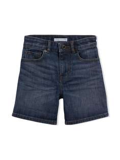 Burberry Kids свободные джинсовые шорты