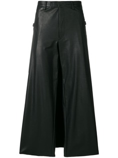 Jean Paul Gaultier Pre-Owned широкие брюки из искусственной кожи