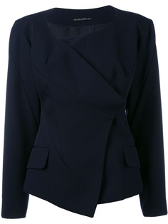 Yohji Yamamoto Pre-Owned асимметричный пиджак без воротника