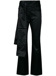 Romeo Gigli Pre-Owned облегающие брюки с бантом на талии