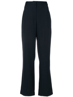 Versace Pre-Owned брюки с широкими штанинами в тонкую полоску