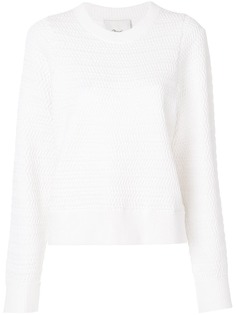 3.1 Phillip Lim пуловер с плетеным эффектом