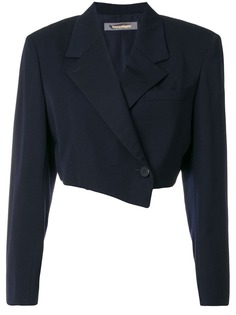 Issey Miyake Pre-Owned укороченный жакет с запахом