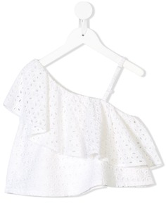 Tuchinda асимметричный топ с вышивкой