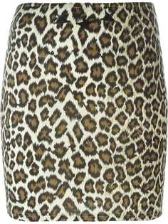 Jean Paul Gaultier Pre-Owned юбка с леопардовым принтом