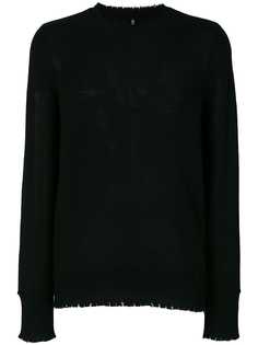 R13 джемпер с рваными деталями