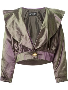 Emanuel Ungaro Pre-Owned укороченная куртка с эффектом металлик
