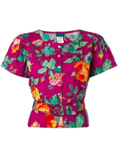 Kenzo Pre-Owned рубашка с цветочным принтом